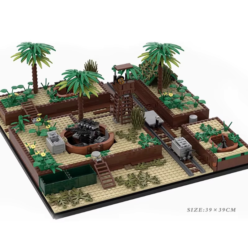 BRICKPANDA WW2 Militär Graben Wachturm Bausteine, Soldat Figuren, Bunt / Mehrfarbig - Bild 3