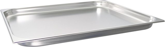 Schneider GN 2/1 Gastronormbehälter aus Edelstahl in Silber, Volumen: 12 l, Tiefe: 4 cm - Bild 1