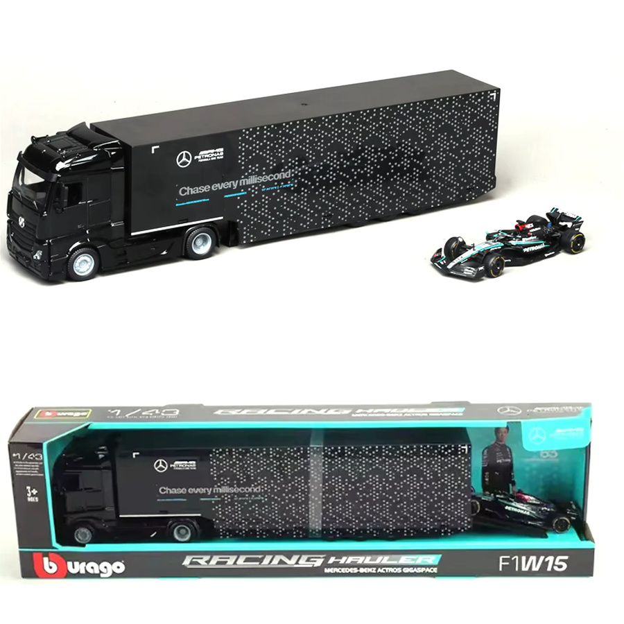 Bburago F1 Transport Racing Hauler, LKW, 1:43, Metall, ab 3 Jahren - Bild 3