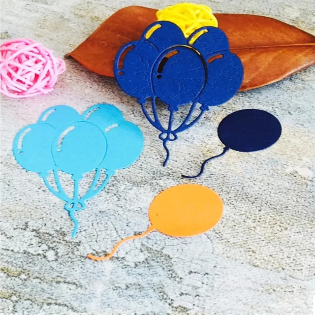 Metall Schneidestanzform Festival Luftballons für DIY Scrapbooking und Bastelarbeiten - Bild 1