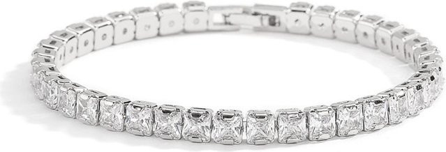 YULIN Tennisarmband 925 Silber, Zirkonia, Schwarz, Damen - Bild 1