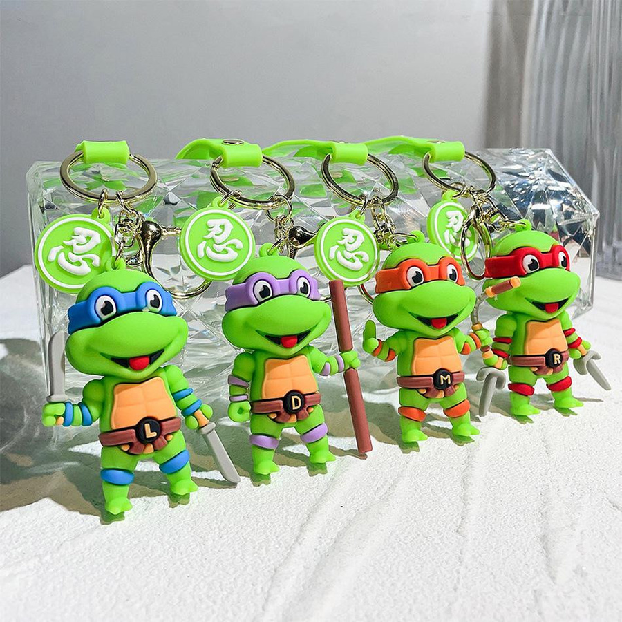 Yiran toy 1 Teenage Mutant Ninja Turtles Schlüsselanhänger 4-teiliges Set - Bild 2