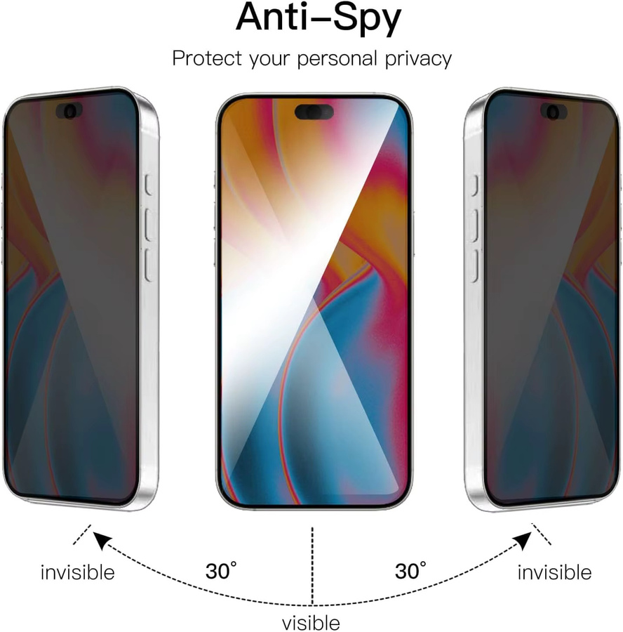 Xiaomi 17 Pro Max Sichtschutz-Displayschutzfolie 2.5D 9H Anti-Spy transparent - Bild 2