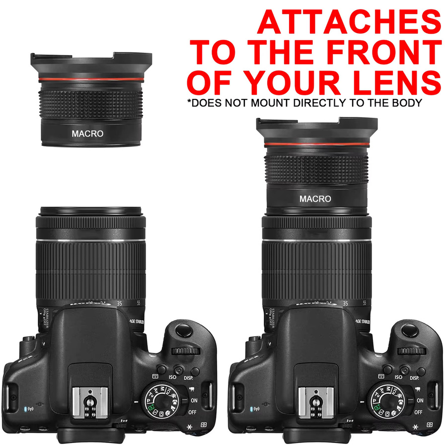 Tectra HD Fisheye-Weitwinkelobjektiv 0,35x mit Makroteil für Nikon DSLR-Kameras, Schwarz - Bild 4