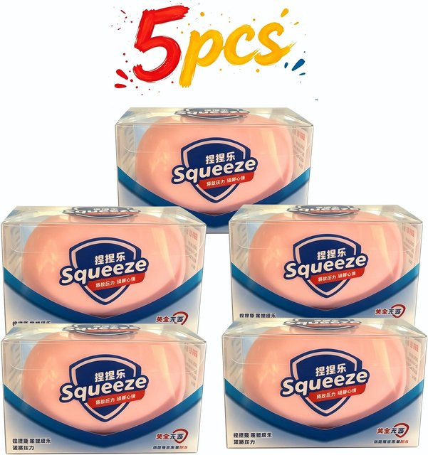 3-Farben Knuspriger Seifenblock Squishy Stressball, Weich gefülltes Quetsch Fidget Spielzeug, schwarz - Bild 1