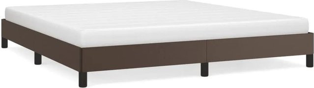 vidaXL Bettgestell gepolstert in Braun aus Kunstleder B/T/H: 180 x 200 x 183 cm - Bild 1