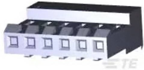 TE Connectivity Buchsengehäuse-Kabel 641218-6 in Gelb und Schwarz - Bild 1