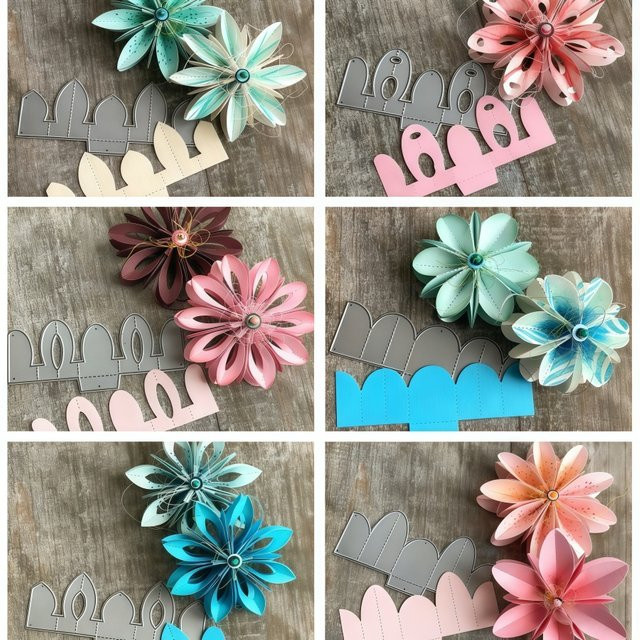 Metall-Schneideform mit Blumen-Motiv für DIY Scrapbooking und Karten-Dekoration - Bild 1