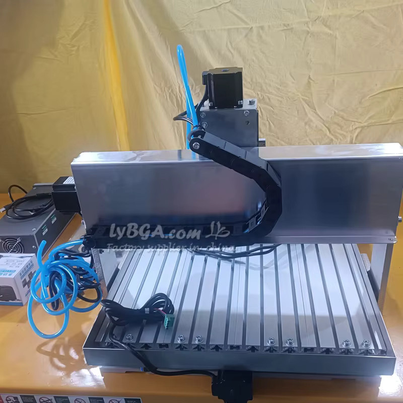 LYBGACNC 5-Achsen CNC Graviermaschine für Metall und PCB zum Fräsen, Bohren und Schnitzen mit Wassertank in Silber, B/T/H: 30,0 x 20,0 x 10,0 cm - Bild 2