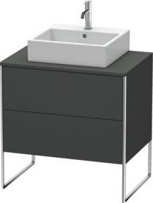 Duravit Waschtischunterschrank XSquare in Grau Matt mit 2 Auszügen, B/T: 80 x 54,8 cm - Bild 1