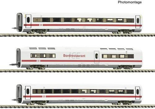 Fleischmann Ergänzungswagen zum ICE 1 (BR 401) 30 Jahre ICE, 3-teiliges Set, Spur N - Bild 1