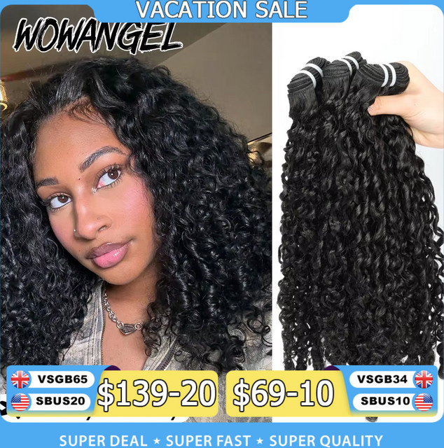 WOWANGEL Spirals Curly Bundles, Pixie Burmese Curls, 100 % Echthaar - Bild 1