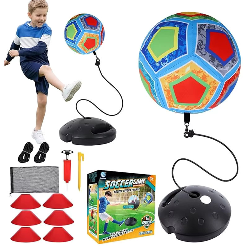 Kmoist Fußball-Rückpralltrainingsset, Sportspielzeug, Rot, Bunt / Mehrfarbig, ab 3 Jahre - Bild 7