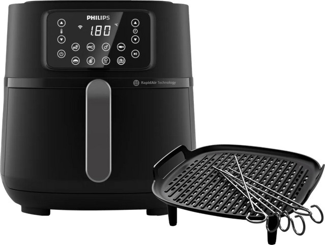 Philips Airfryer XXL HD9285/90 Heißluftfritteuse mit Grillrost und App-Steuerung in Schwarz - Bild 1