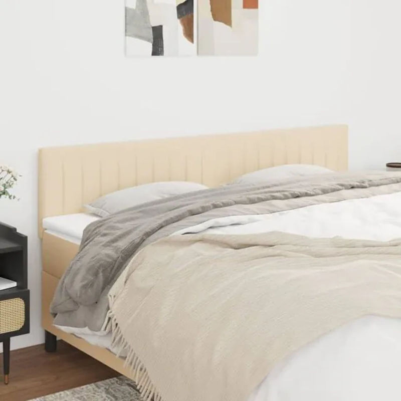 2er-Set Kopfteile vidaxl in Beige aus Stoff, Design Klassisch und Modern, B: 80 cm, H: 78-88 cm, T: 5 cm - Bild 1