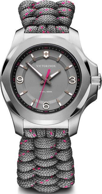 Victorinox Damenuhr, Quarz, Edelstahl, 37 mm, Textil/NATO, 10 ATM - Bild 1