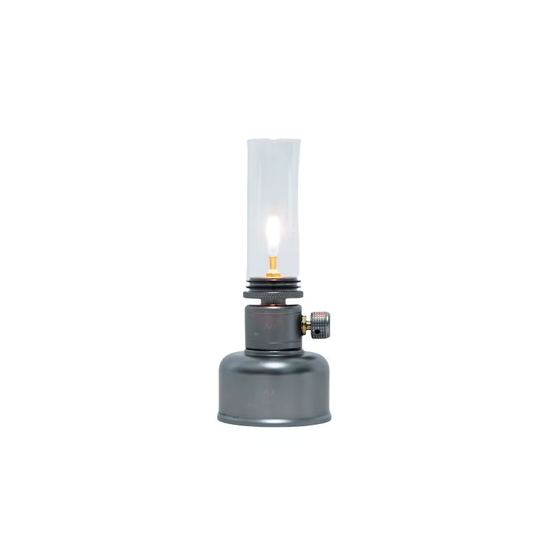MOUNTAINHIKER Outdoor-Camping-Gasflaschenlampe im Vintage-Design mit warmweißem Licht und Dimmer, transparent - Bild 2