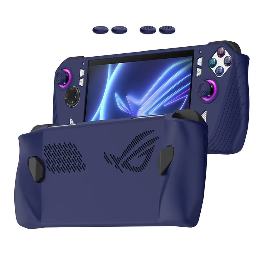 Schutzhülle aus weichem Silikon für ASUS ROG Ally in Schwarz, staubdicht und kratzfest - Bild 5