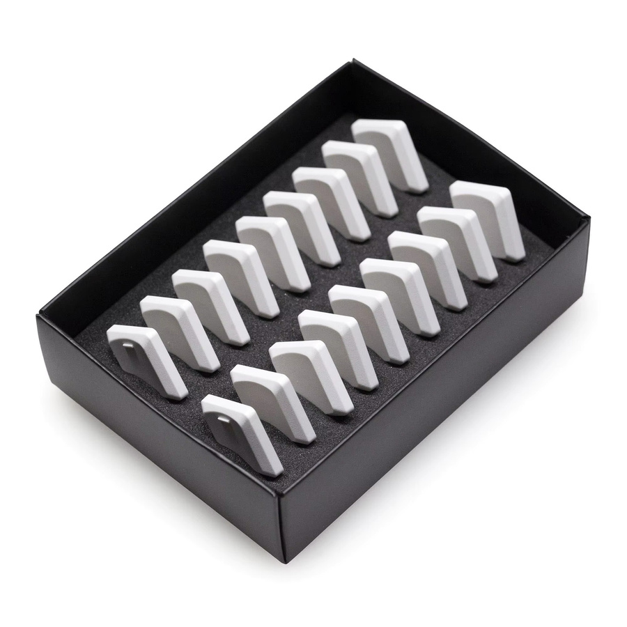 Taihao 18 THT 1U Thins Tastenkappen mit niedrigem Profil für Kailh Choc oder MX Switches in Weiß - Bild 1