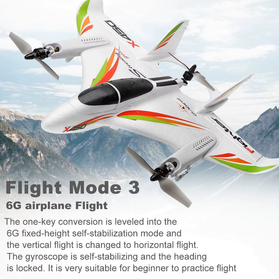 WLtoys XK X450 RC Flugzeug Bürstenlos mit LED RTF - Bild 3