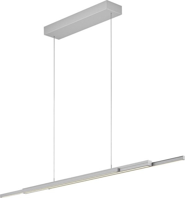 Bankamp Line X 2366 LED-Pendelleuchte aus Aluminium in Silber, dimmbar mit dim2warm Technologie (2200K - 2700K) und Up-Down-Lichtfunktion - Bild 1