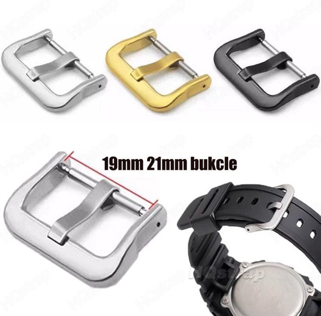 HQstrap Dornschließe Edelstahl, Silber, 19 mm, 21 mm, Unisex - Bild 1