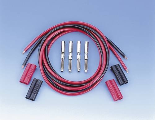 Voltcraft MS 4041/2*1 Messleitungs-Set mit 4mm Lamellensteckern, Länge: 1,00 m, Schwarz und Rot - Bild 1