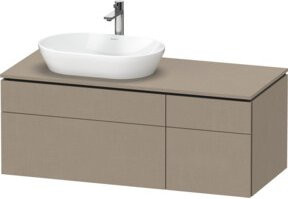 Duravit Waschtischunterschrank L-Cube in Weiß oder Beige, matt, B/T/H: 122 x 55 x 48,2 cm - Bild 1