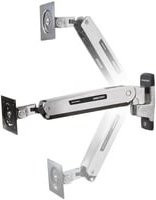 Ergotron Interactive Arm LD Monitor-Wandhalterung für LCD-Displays in Schwarz und Silber, passend für Bildschirmgrößen von 38,1 cm bis 106,7 cm, VESA-Montageschnittstellen 75 x 75 mm bis 200 x 200 mm - Bild 1