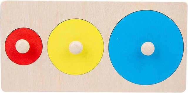 Binchi Outdoor Product Holz Bunt Formerkennung Handgreifbrett Spielzeug, ab 3 Jahre - Bild 1