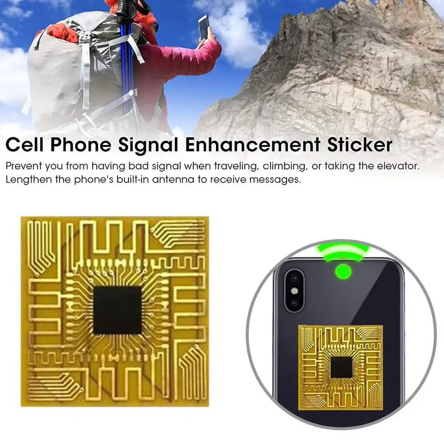 Handy Signal Verstärker Aufkleber für Outdoor zur Verbesserung von Telefon und Internet in Gold - Bild 3