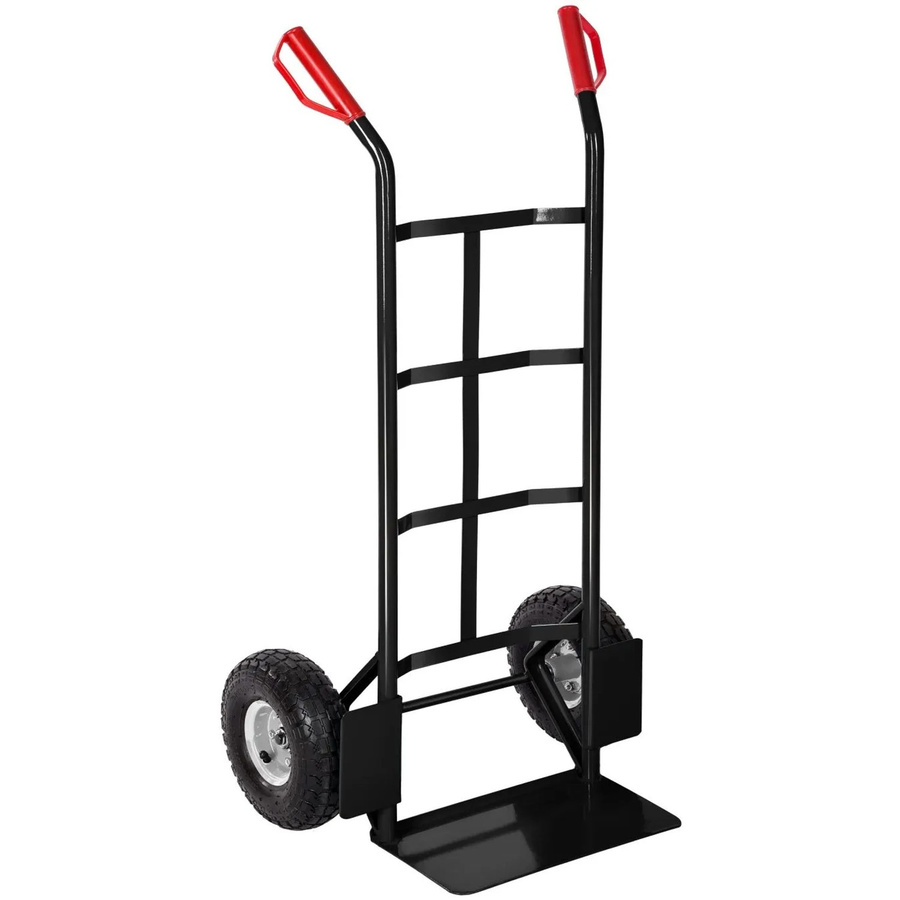 tectake Sackkarre aus Stahl mit Radschutz und Luftbereifung, Schwarz, B/T/H: 55 x 44 x 119 cm - Bild 3