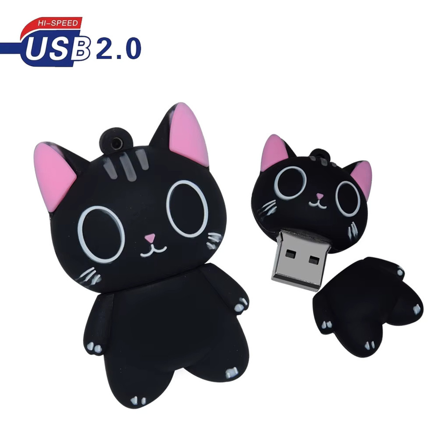 Oeny USB 2.0 Flash-Laufwerk mit süßen Cartoon-Tier-Motiven wie Pinguin, Katze, Eule, Löwe oder Dinosaurier - Bild 2