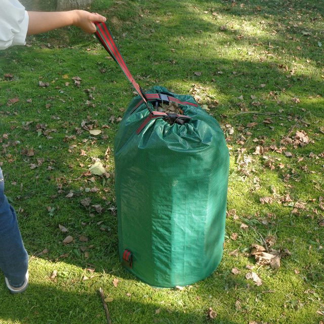 Robuster und wiederverwendbarer Gartensack in Grün mit Griff zur Aufbewahrung von Gartenabfällen, Volumen: 120 l, 180 l, 272 l oder 300 l - Bild 1