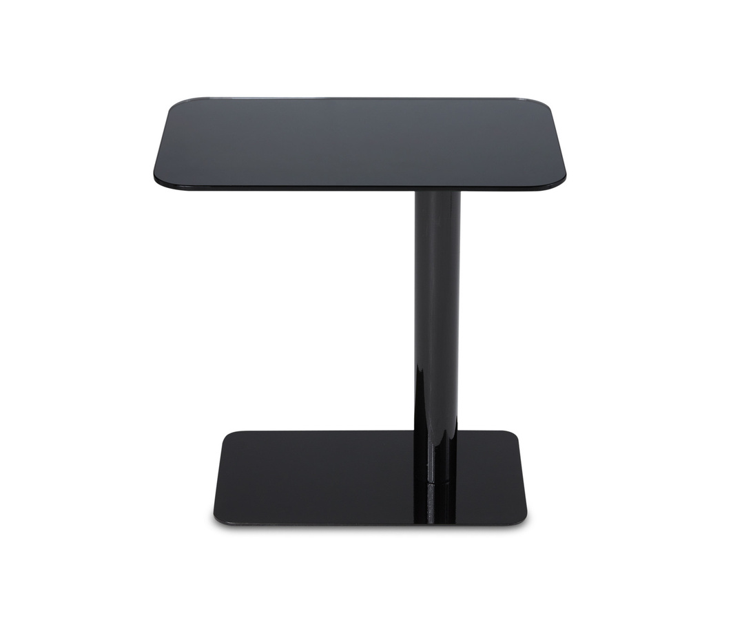 Tom Dixon Flash Tisch in Schwarz mit Glas und Metall, rechteckig und modern - Bild 2