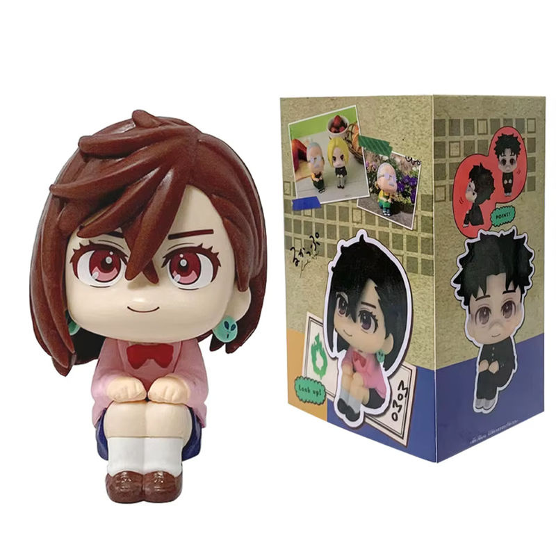 Dandadan Chibi-Version Mameo Anime-Figuren Set Momo Ayase und Okarun aus Kunststoff, mehrfarbig - Bild 4