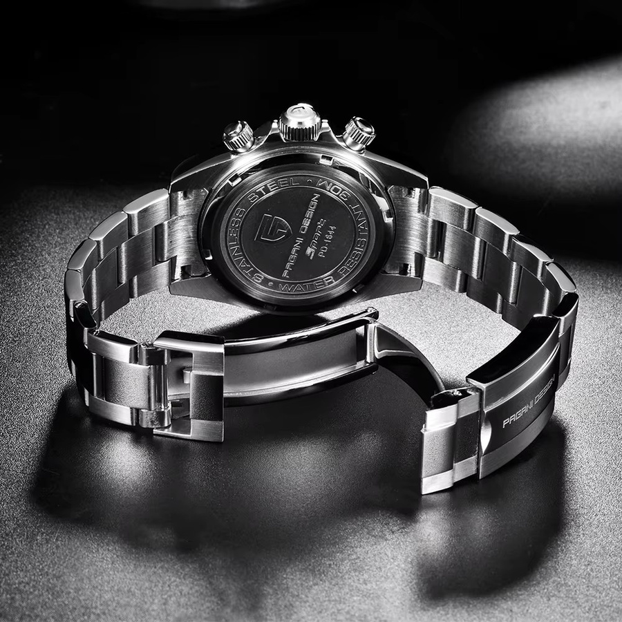 PAGANI DESIGN Chronograph, Quarz, Edelstahl, Saphirglas, Herren - Bild 6