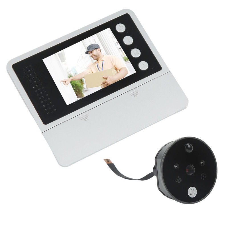 Neoglint Digitaler Türspion Smartes Guckloch Türklingelkamera mit 2,8 Zoll Display und Infrarot Nachtsicht in Silber - Bild 5