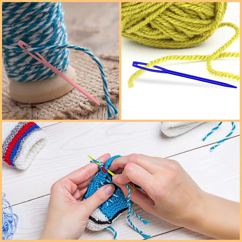 TMZ Kunststoff Häkelnadeln Set für Wolle und Garn in gemischten Farben für DIY Strickprojekte - Bild 3
