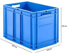SSI Schäfer Kasten im EURO-Maß EF 6420, blau, 83,8 l - Bild 1
