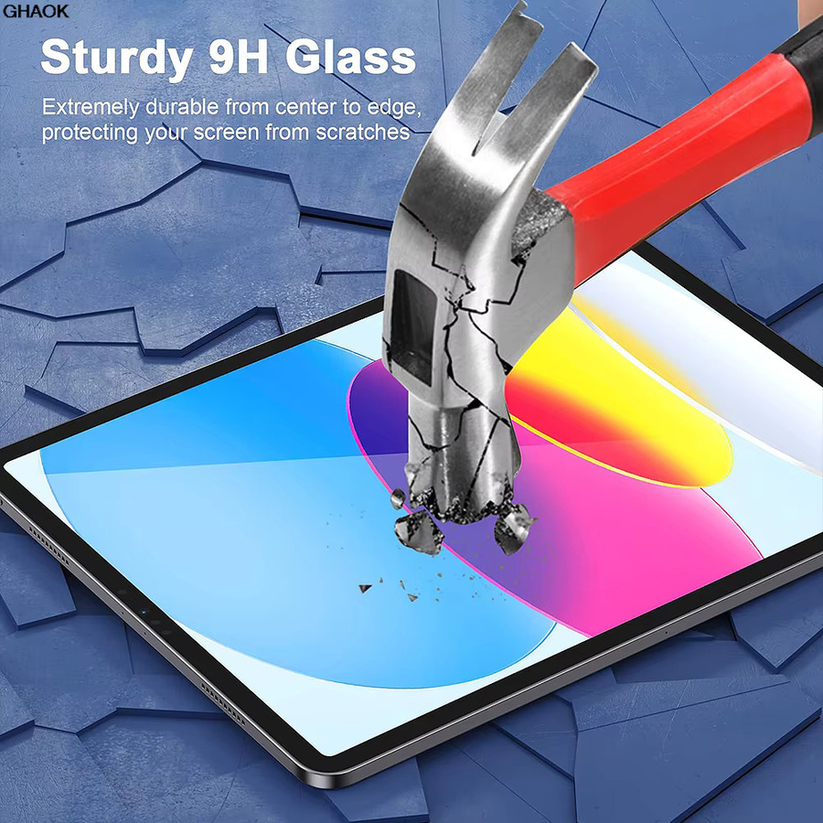 Apple Displayschutzfolie aus gehärtetem Glas für iPad Air 11 und 13 M4, iPad Pro 12,9 und 13, iPad Mini 6 und 7 sowie iPad 7, 8, 9 und 10 Generation, transparent - Bild 3