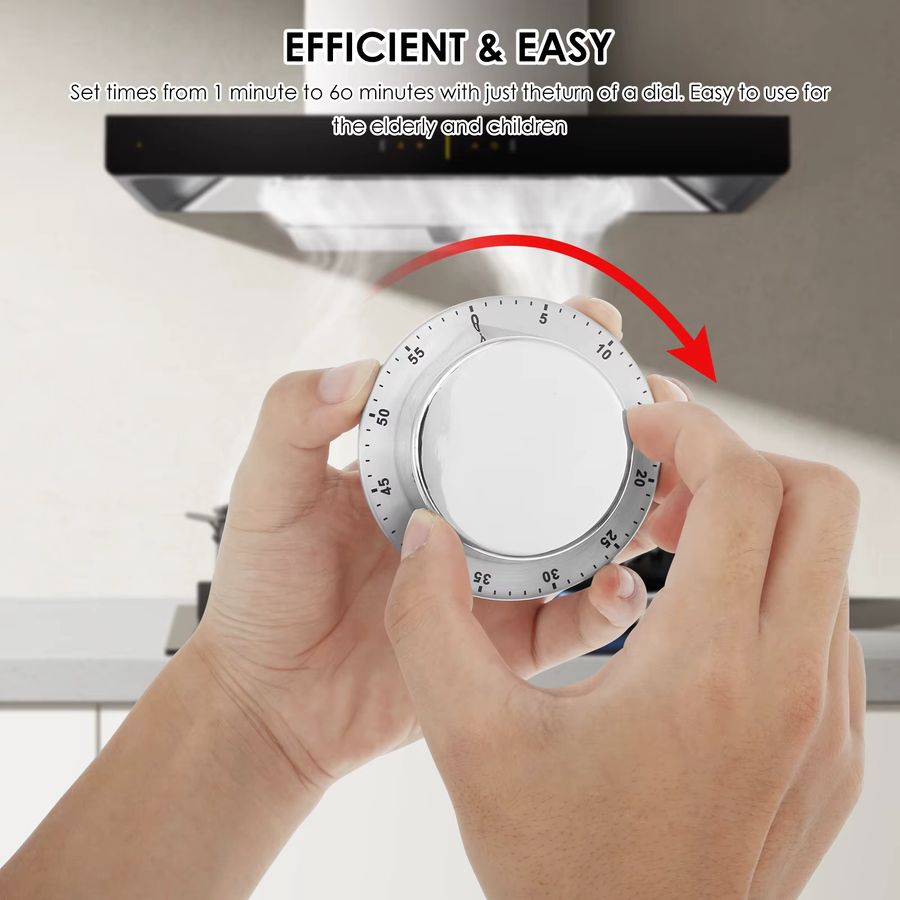 Digitaler Magnetischer Küchentimer aus Edelstahl von Willstar als Stoppuhr für Küche, Dusche und Studium - Bild 2