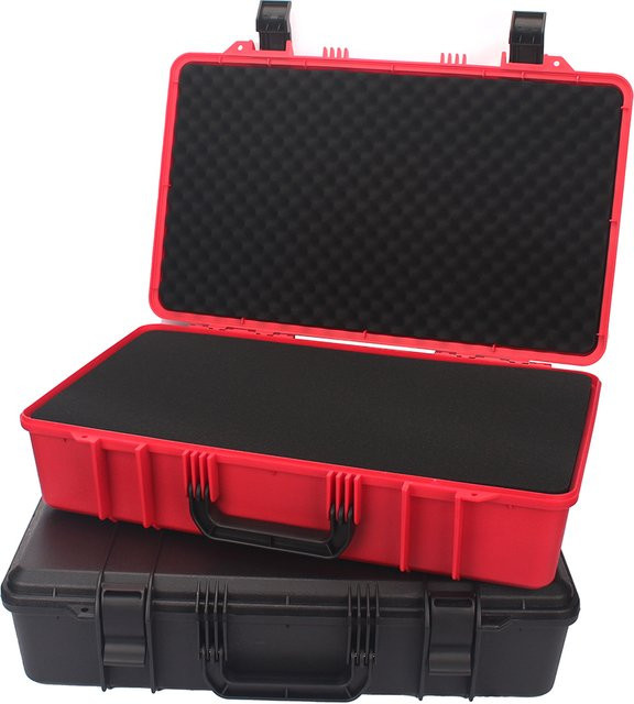 HILEBACK Sicherheits-Hartschalenkoffer als Werkzeugkasten mit Schaumstoff-Organizer, Rot, B/T/H: 52,0 x 34,0 x 13,0 cm - Bild 1