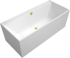 Villeroy & Boch Rechteck-Badewanne Collaro Duo in Weiß und Gold, Einbauausführung, B: 180 cm, T: 80 cm, H: 47 cm - Bild 1