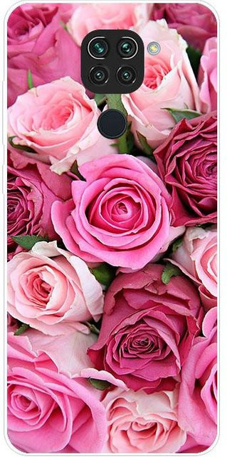 Schutzhülle aus weichem Silikon TPU für Xiaomi Redmi Note 9, Note 9 Pro und Note 9S in Pink - Bild 1