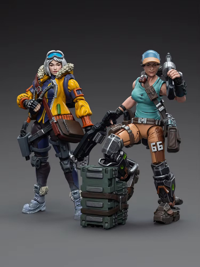 JOYTOY Infinity Monstrucker Oktavia Grimsdottir Icebreaker's Harpooner, Actionfigur, 1/18 - Bild 3