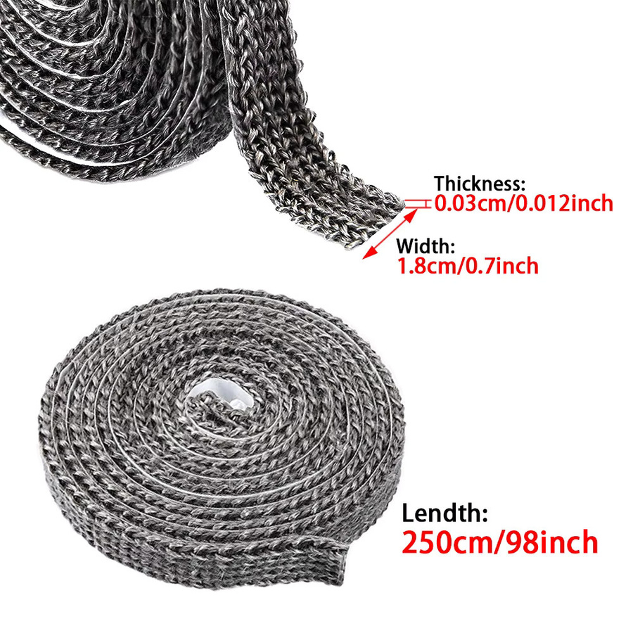 Selbstklebendes Kamin-Dichtungsband von combiubiu, Länge: 2,5 m, Maße: 18 x 3 mm - Bild 4