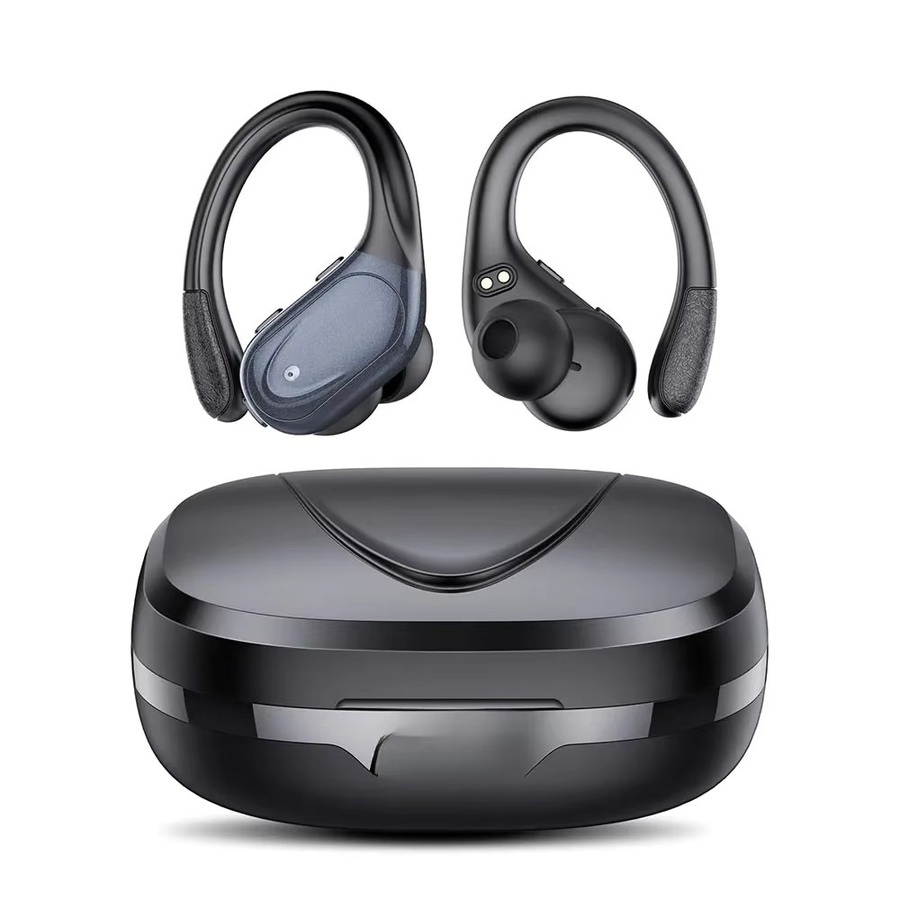 Arikasen Kabellose In-Ear Bluetooth 5.3 Kopfhörer mit Digitalanzeige und Ohrbügel in Schwarz - Bild 5