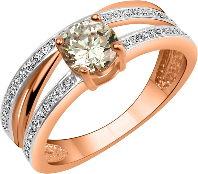 Zeeme Ring 925 Silber, Roségold, Zirkonia, Damen - Bild 1