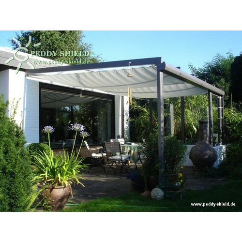 Rechteckiges FLORACORD Sonnensegel aus Polyester in Silber, B/T: 270 x 140 cm - Bild 1
